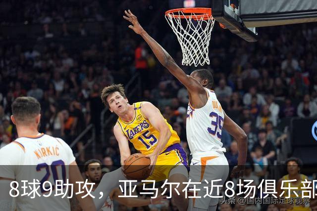 8球9助攻，亚马尔在近8场俱乐部比赛中直接参与17球